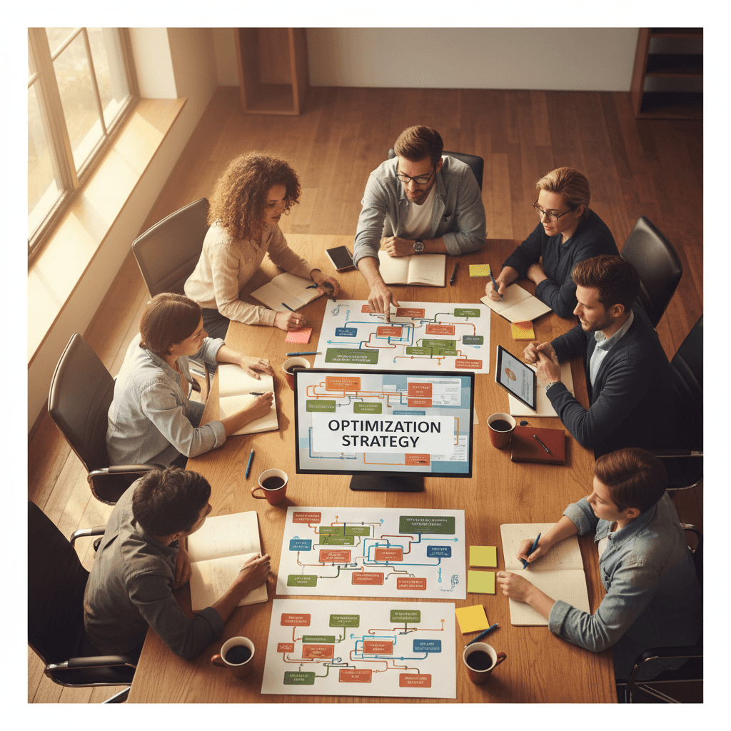 Team collaboration on operational efficiency improvements